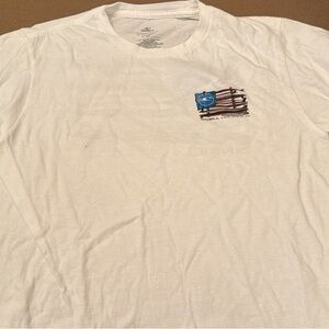 O'Neill White Tee with Blue and Red Graphic